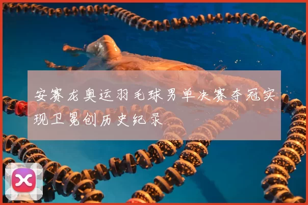 安赛龙奥运羽毛球男单决赛夺冠实现卫冕创历史纪录